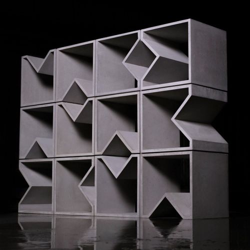 Modulregal - ANGULUS MUTATIO  - CO33 - modern / Beton