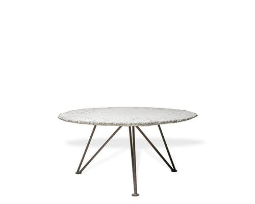 Moderner Couchtisch - TABULA NIMBUS MAGNO - CO33 - Beton / Gestell aus Stahl / rund