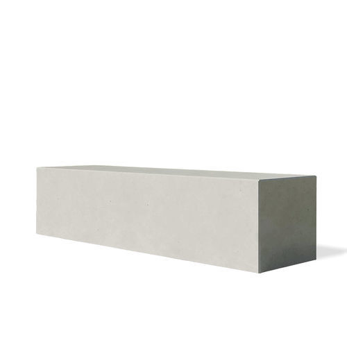 Moderne Bank für den öffentlichen Raum - angulus sedes truncus - CO33 - Beton / ohne Rückenlehne / ohne Armlehnen