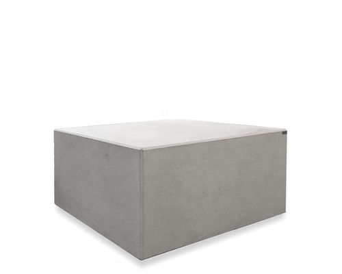 Moderner Couchtisch - angulus tabula quadra - CO33 - Beton / Gestell aus Beton / quadratisch