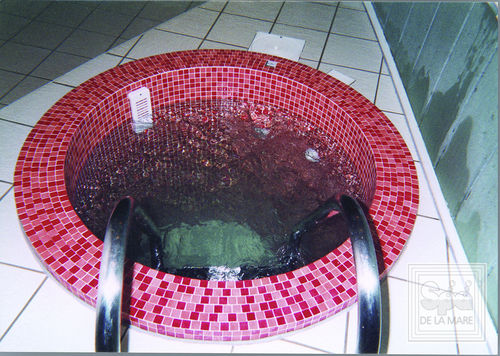Einbau-Whirlpool - PLUNGE - Spa De La Mare - rund / Zweisitzer / Mosaik