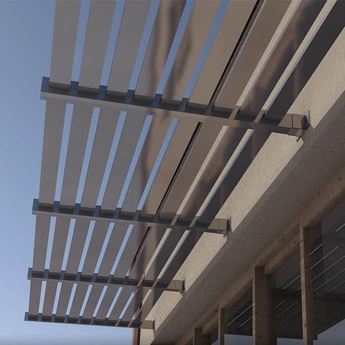 Aluminium-Sonnenschutzlamelle - FLY LINE - MAPIER GROUP S.R.L. - für Fassaden / horizontal / motorisiert