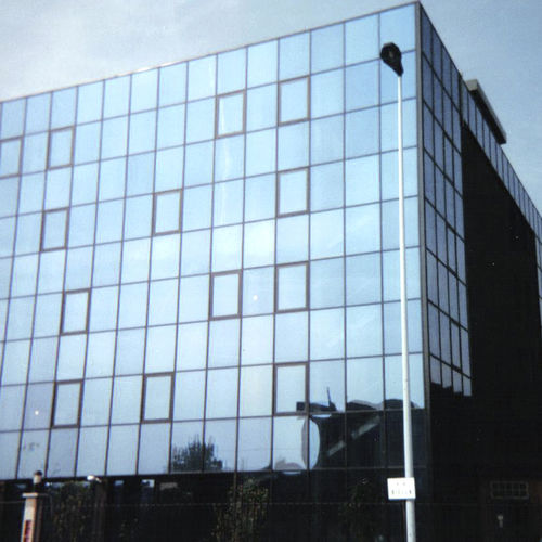Vorhangfassade / freitragende Struktur - MULLIONS AND TRANSOMS - MAPIER GROUP S.R.L. - aus Aluminium und Glas / Akustik / mit integrierter Isolierung