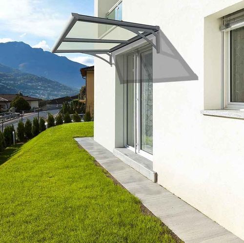 Vordach für Tür - R440 - BT Group - Aluminium / Polycarbonat / flach