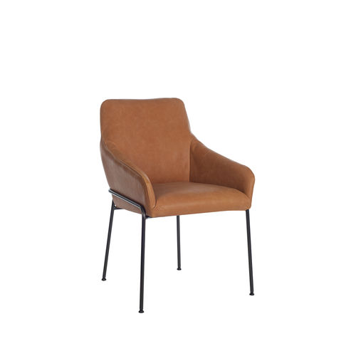 Moderner Esszimmerstuhl - Jolly - Jess - für den Innenraum / Stoff / Leder