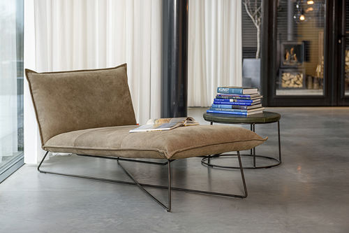 Moderne Liege - Earl  - Jess - Stoff / Leder / Stahl