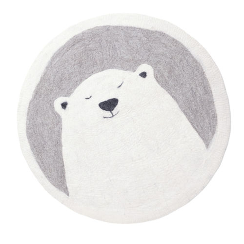 Moderner Teppich - GRIZZLY - Rafa Kids - Motiv / Wolle / rund