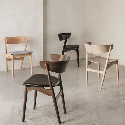 Esszimmerstuhl / skandinavisches Design - Sibast No 7 - sibast furniture - für den Innenraum / Wolle / Leder
