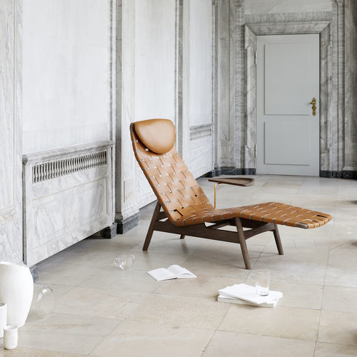 Moderne Liege - AV Egoist - sibast furniture - Leder / Eiche / Nussbaum
