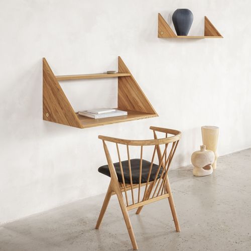 Wandmontierter Schreibtisch - XLIBRIS - sibast furniture - modern / Eiche / gerade