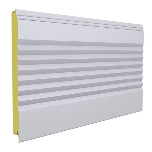Sandwichpaneel für Fassaden - POLTHERMA DS - EuroPanels - für Wand / einseitig metallbeschichtet / PUR-Kern
