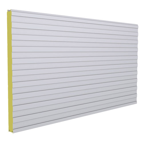 Sandwichpaneel für Wand - POLTHERMA CS - EuroPanels - Deckblech aus verzinktem Stahl / PUR-Kern / Polyisocyanuratkern PIR