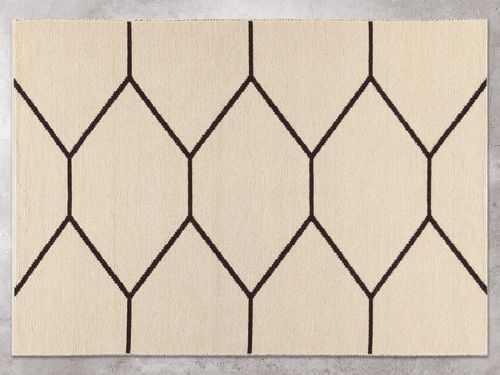 Moderner Teppich - SARDEGNA - ARENA - AMINI - mit geometrischen Motiven / Wolle / rechteckig