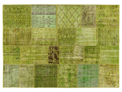 Moderner Teppich - ANATOLIAN  - AMINI - Patchwork / Wolle / rechteckig
