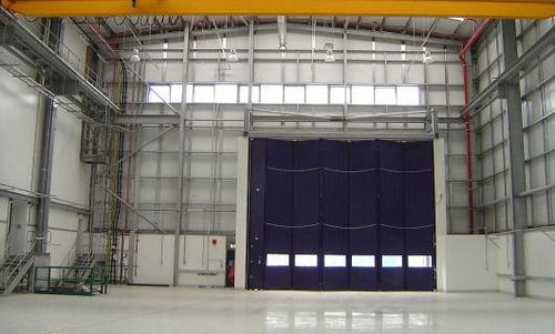 Industrie-Falttor - ESAVIAN : TYPE 1200 - Jewers Doors - Aluminium / wasserdicht / für Hangar