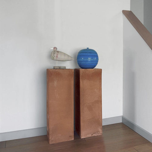 Moderner Säulenfuß - Argo - Laboratorio Sanrocco - Ton / Außenbereich / für Skulptur