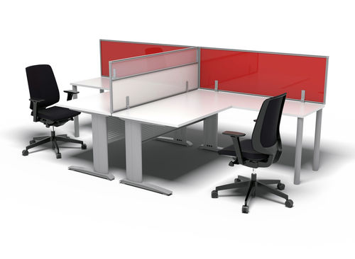 Abnehmbare Trennwand - ECOVITRÉE - Espace Cloison - mit Glasfront / Aluminium / Laminat