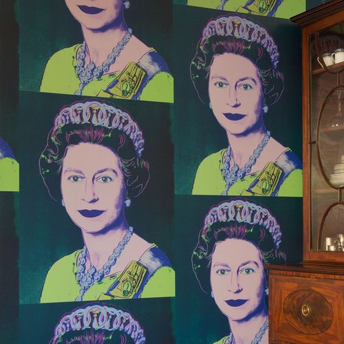 Moderne Tapete - QUEEN ELIZABETH - FLAVOR PAPER - Motiv / bedruckt