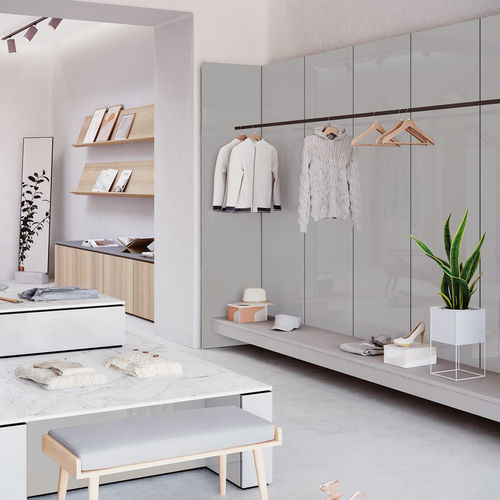 Paneel für Möbel - Crystal LIGHT GREY - Transformad - für Küche / wandmontiert / nachhaltig
