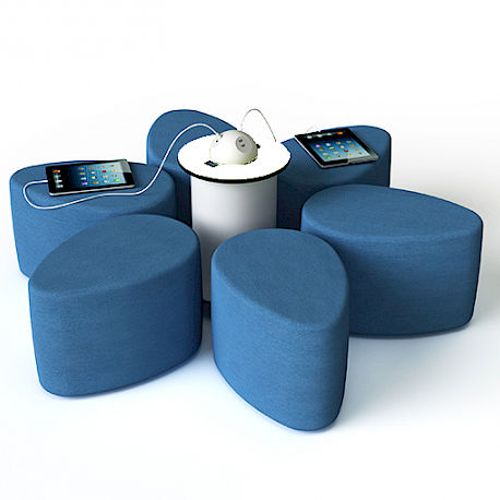 Moderner Stuhl - SMART - WAVEinside - für den Innenraum / Stoff / smart