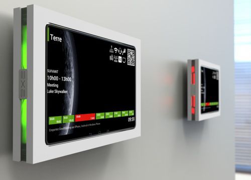 Wandmontierter Touchscreen - EXA-TOUCH - WAVEinside - motorisiert / einziehbar