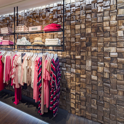 Holz-Verblendplatte - QUBOW - Teakwall - für den Innenraum / verklebt / für alten Unterbau