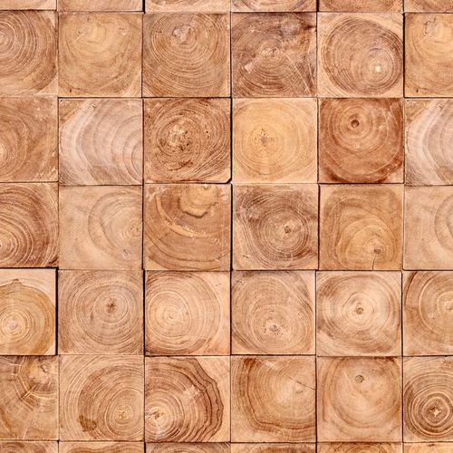 Holz-Verblendplatte - TRIBE - Teakwall - für den Innenraum / verklebt / modern