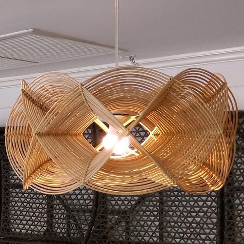 Hängelampe - NARRA : C16LM-031 - Corner 43 Decor - Rattan / modern / mit Kabel