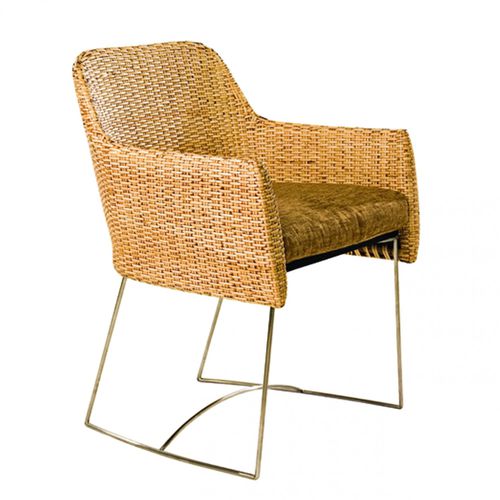 Moderner Stuhl - CHULA : J06CH-0006 - Corner 43 Decor - für den Innenraum / Rattan / Gestell aus Aluminium