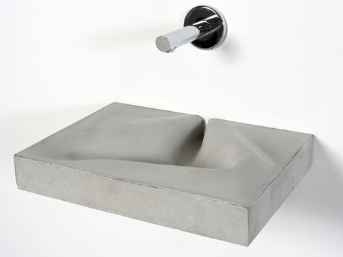 Wand-Waschbecken - VERTIGO - itaibaron - Beton / für Kinder / rechteckig