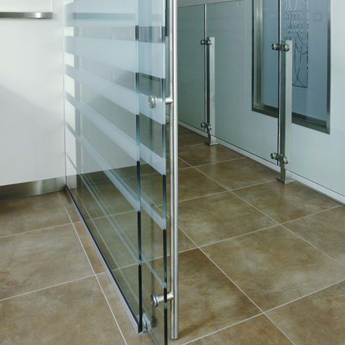 Stoßgriff für Glastür - Logli Massimo Spa - Metall / modern