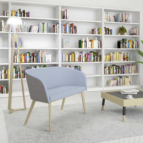 Modernes Sofa - NAUDU - Nowy Styl - Stoff / mit Armlehnen / grau