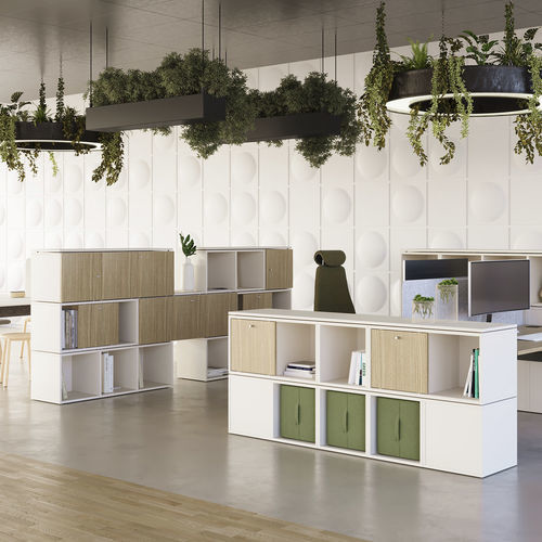 Modul-Bücherregal - OXO - Nowy Styl - modern / für Gewerbegebrauch / Holz