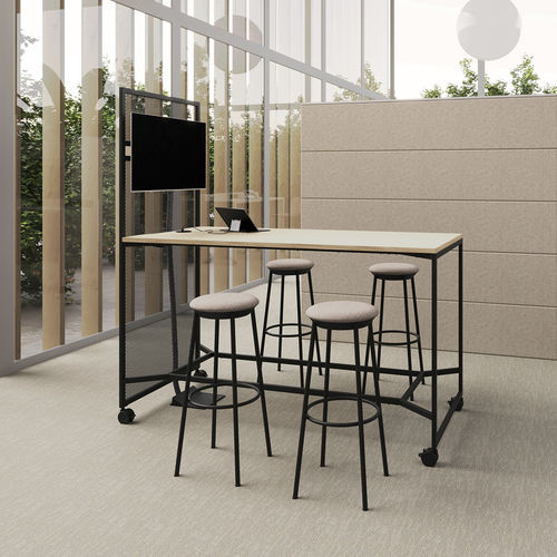 Moderner Arbeitstisch - OFFA - Nowy Styl - Holz / Metalldraht / Gestell aus Metall