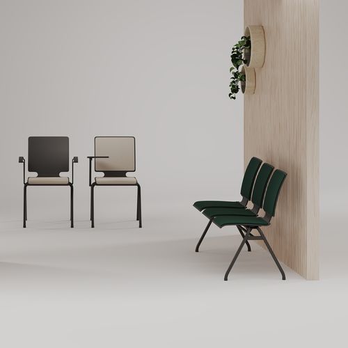 Moderner Konferenzstuhl - AXO - Nowy Styl - für den Innenraum / Holz / Stahl