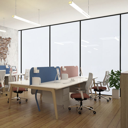 Schreibtisch für Open Space - LEVITATE - Nowy Styl - bodenstehend / für 2 bis 4 Personen / modern