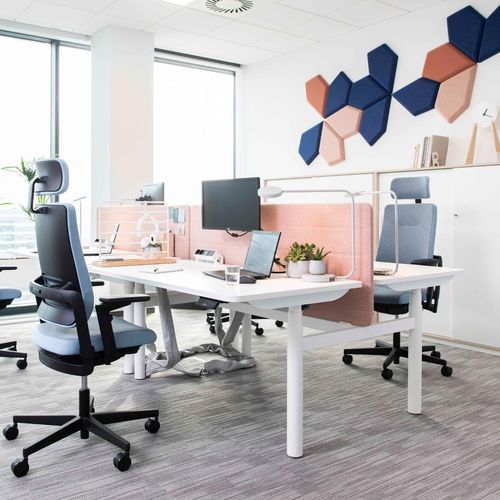 Schreibtisch für Open Space - PLAY&WORK - Nowy Styl - bodenstehend / für 2 bis 4 Personen / modern