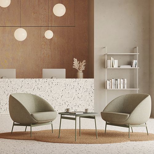 Moderner Couchtisch - MOLLEN - Nowy Styl - Metall / melaminbeschichtet / Gestell aus Metall