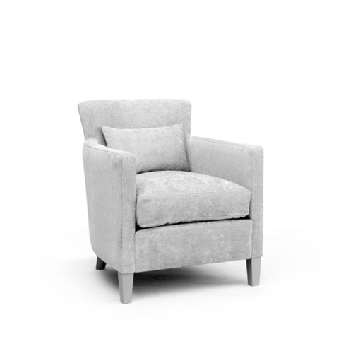 Moderner Sessel - 1930 - Larforma - Stoff / mit abnehmbarem Kissen / grau