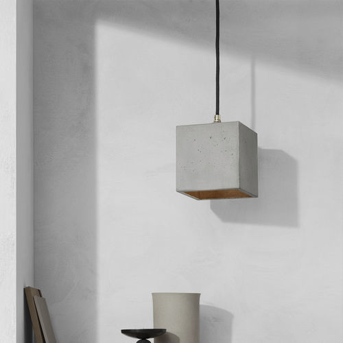 Hängelampe - [B1] - GantLights - Beton / minimalistisches Design / mit Kabel