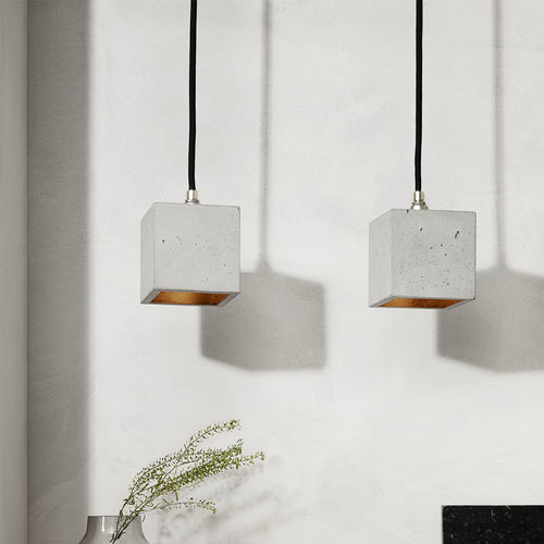 Hängelampe - [B6] - GantLights - Beton / minimalistisches Design / mit Kabel