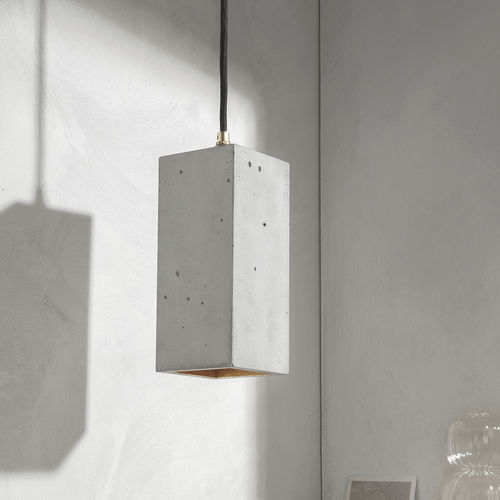 Hängelampe - [B2] - GantLights - Beton / minimalistisches Design / mit Kabel