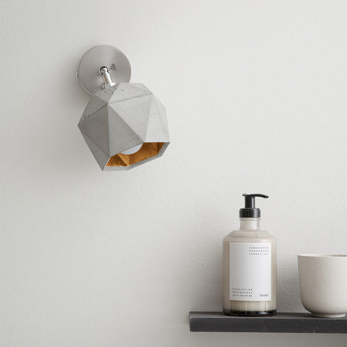 Wandleuchte / minimalistisches Design - [T2]spot - GantLights - für den Innenraum / Beton / dreieckig