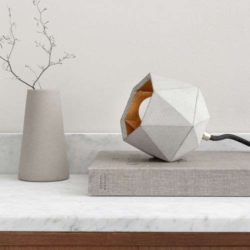 Tragbare Lampe - [T2]up - GantLights - Beton / modern / mit Kabel