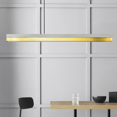 Hängelampe - [C-serie] - GantLights - Messing / Holz / Beton