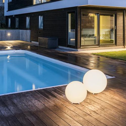 Bodenlampe - MOON - SG LIGHTING - Polycarbonat / modern / mit Kabel