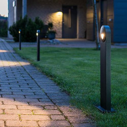 Leuchtpoller für Garten - CALLISTO - SG LIGHTING - modern / Aluminium / Glas