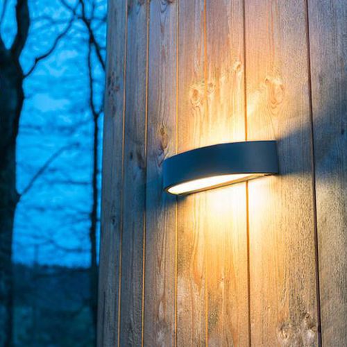 Moderne Wandleuchte - CURVE - SG LIGHTING - für Außenbereich / Aluminium / Glas