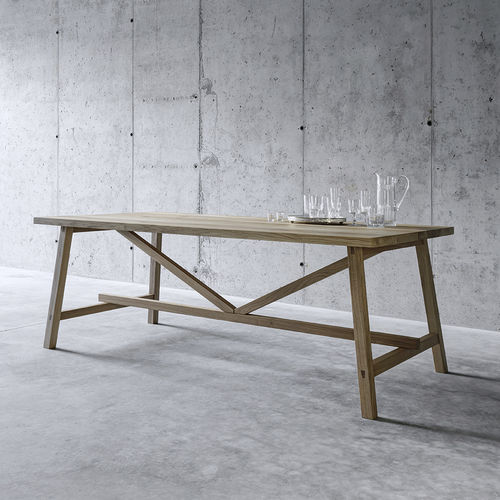 Moderner Tisch - PIAZZALUNGA  - Fioroni Design - Eiche / rechteckig