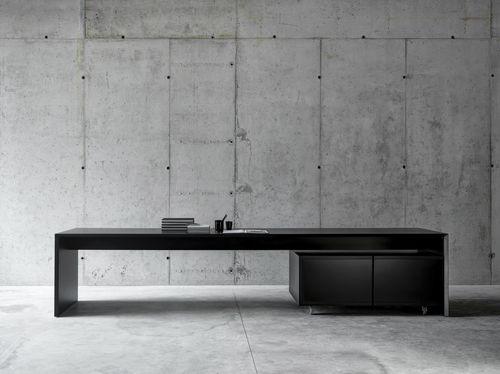 Moderner Tisch - OMBRI 01 - Fioroni Design - lackiertes MDF / rechteckig / mit Stauraum